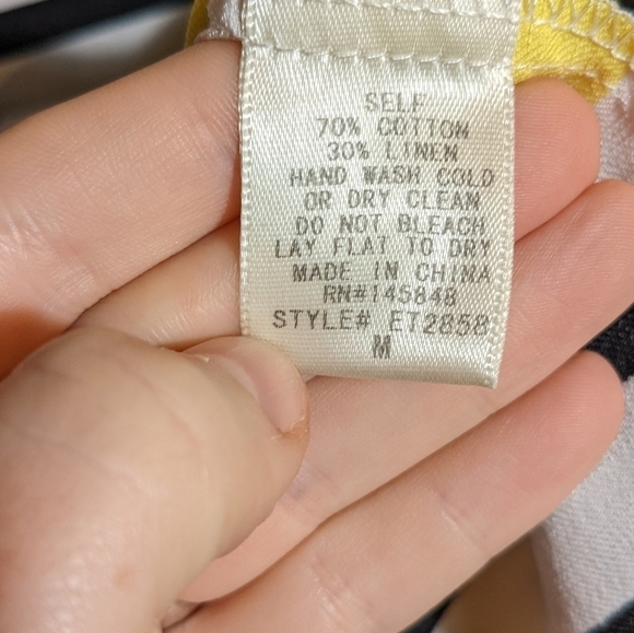 Everly lace-up back striped top - Picture 9 of 10